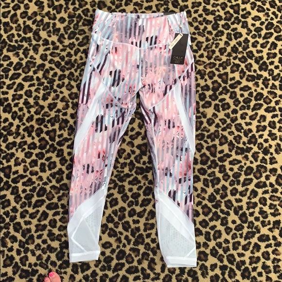 CALIA by Carrie Underwood Pants - CALIA high waist luster stripe legging